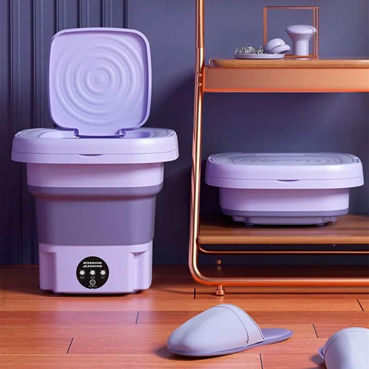 Mini Lavadora Portátil Plegable - 3 Modos de Limpieza y Secado Rápido para Ahorrar Agua, Energía y Tiempo