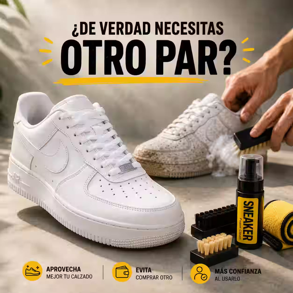 Kit Restaurador de Calzado – Remueve la suciedad acumulada y mejora la apariencia de tu calzado favorito en minutos