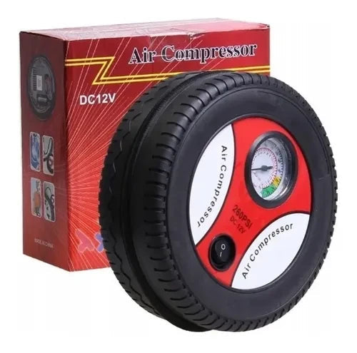 AirFix™ Compresor Portátil – Infla neumáticos, colchones y más en minutos. Ideal para emergencias y escapadas