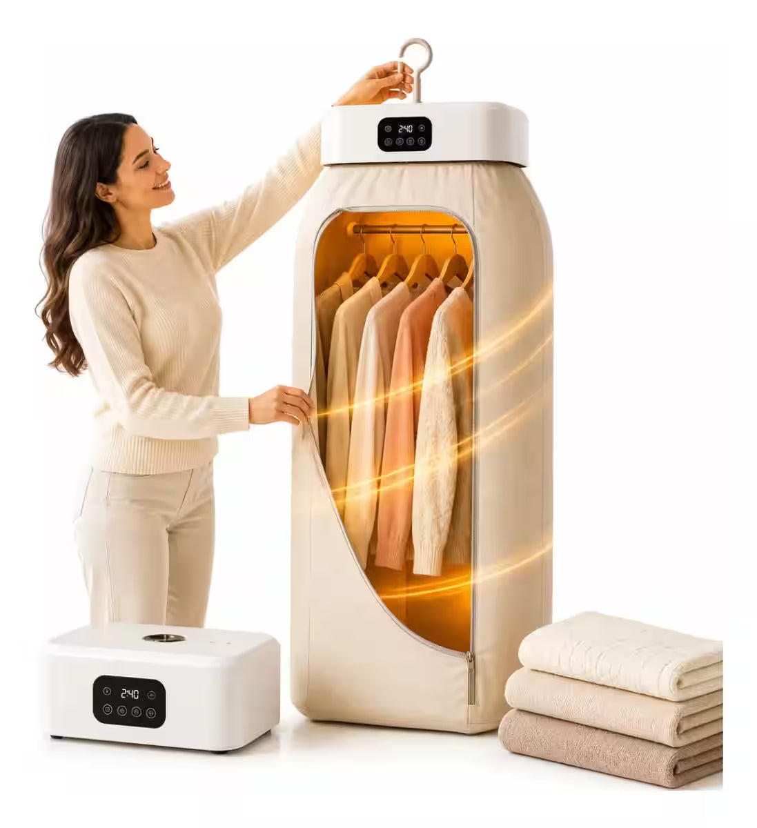 Secador de Ropa Portátil - Ten tu ropa seca y lista para usar incluso en días fríos, lluviosos o sin sol.