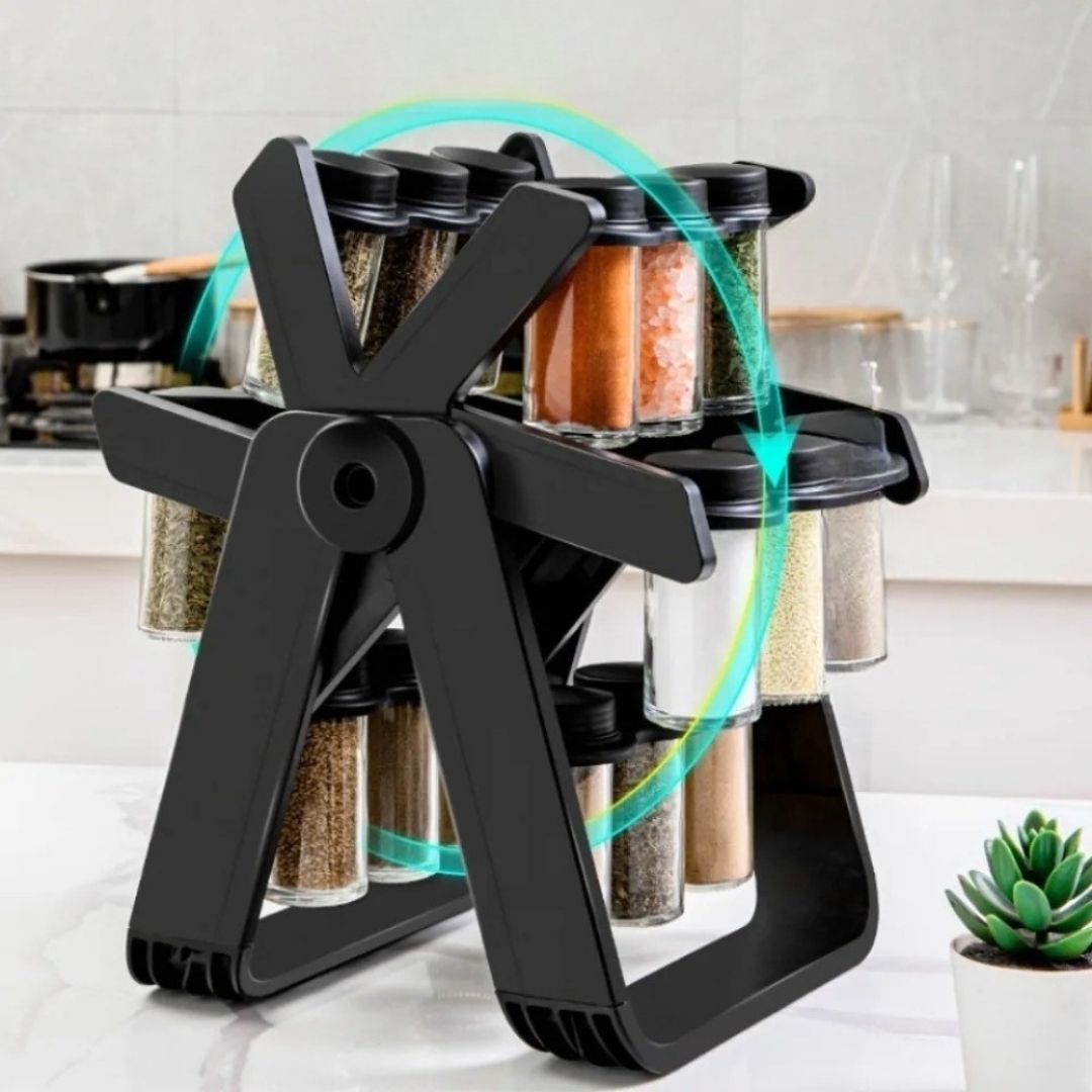 Organizador de especias giratorio - Mantén tu cocina ordena, con estilo y funcional