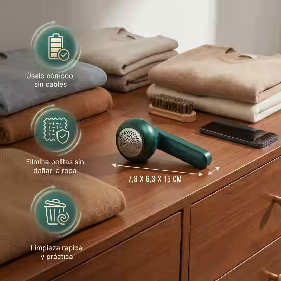Quita Pelusas Recargable USB – Recupera el aspecto de tu ropa favorita en segundos sin dañarla