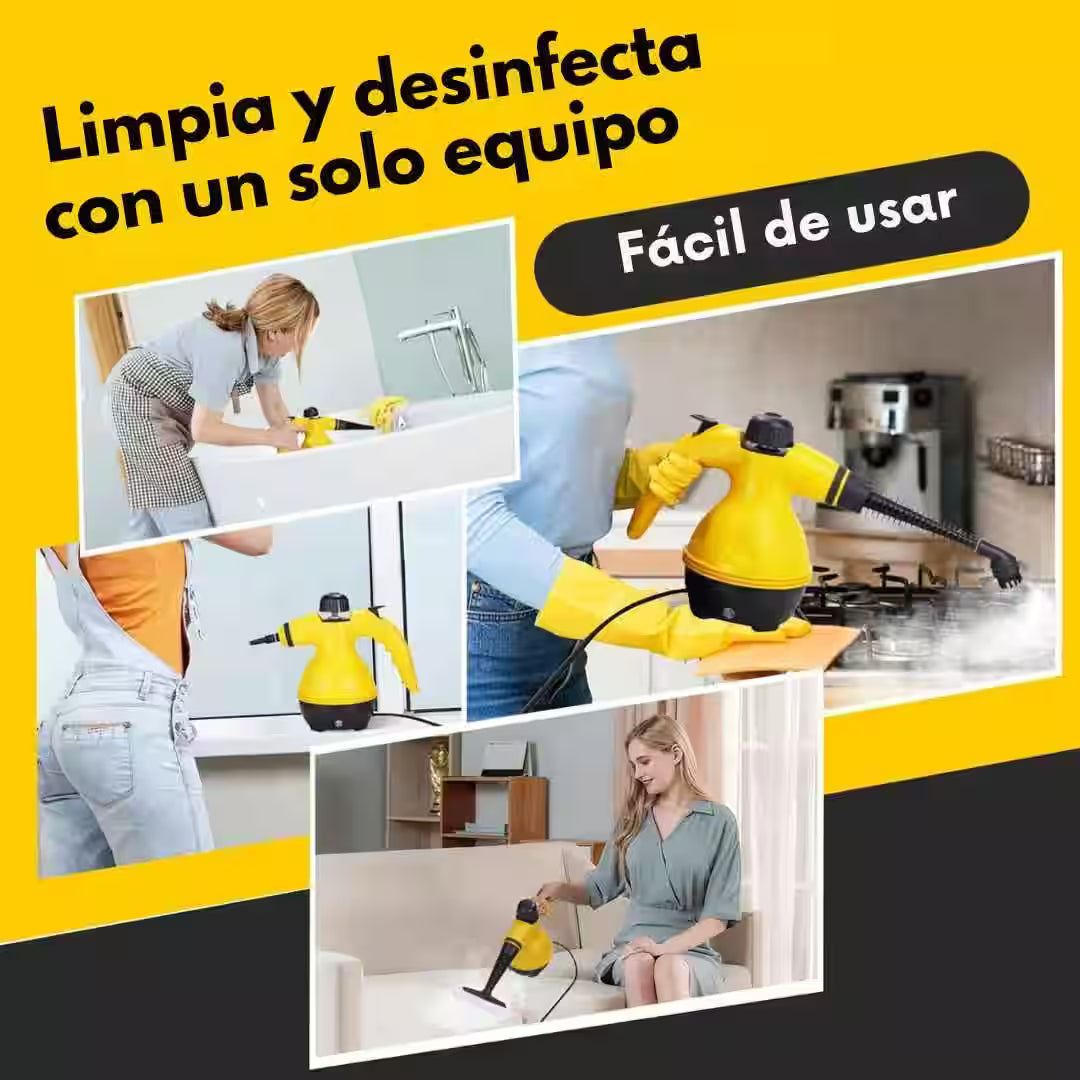 VaporClean Pro™ – Limpiadora a Vapor – Elimina grasa, manchas y suciedad profunda en minutos