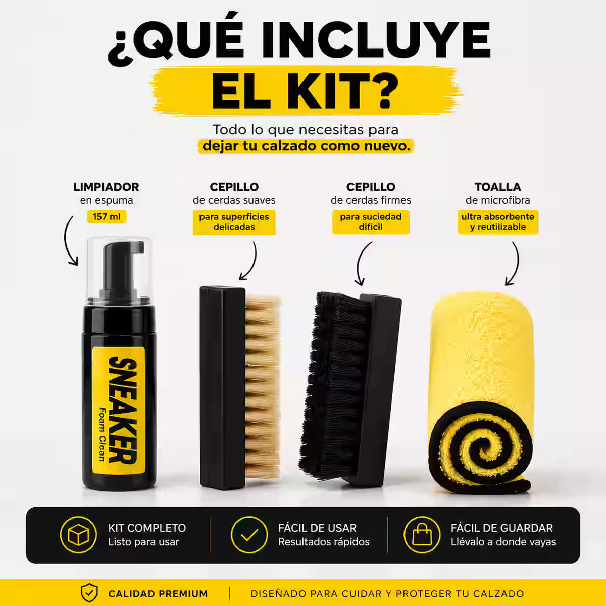 Kit Restaurador de Calzado – Remueve la suciedad acumulada y mejora la apariencia de tu calzado favorito en minutos