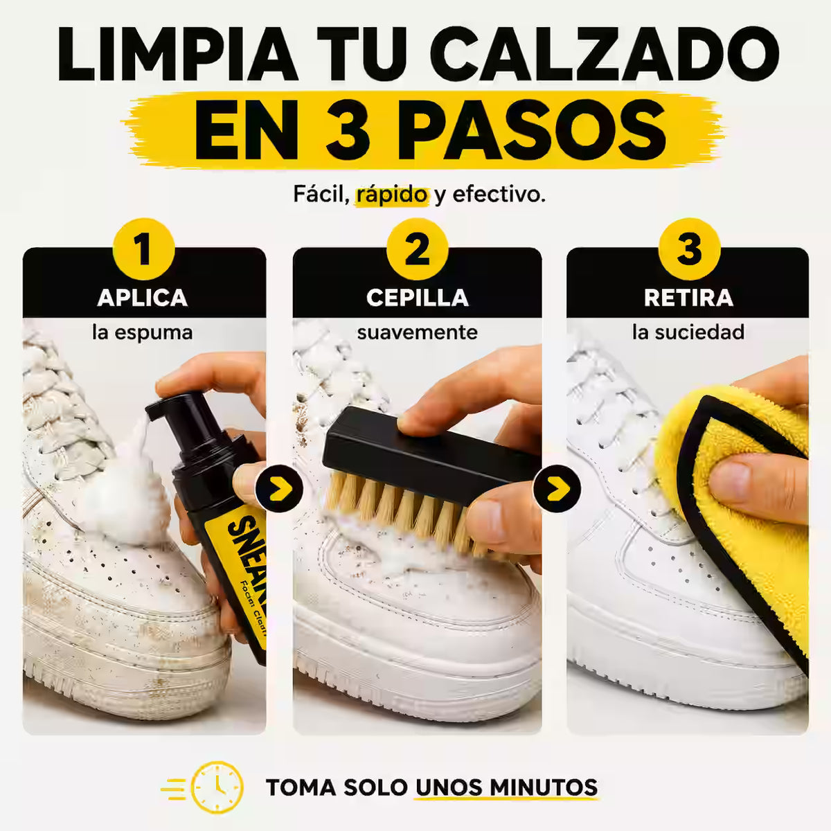 Kit Restaurador de Calzado – Remueve la suciedad acumulada y mejora la apariencia de tu calzado favorito en minutos