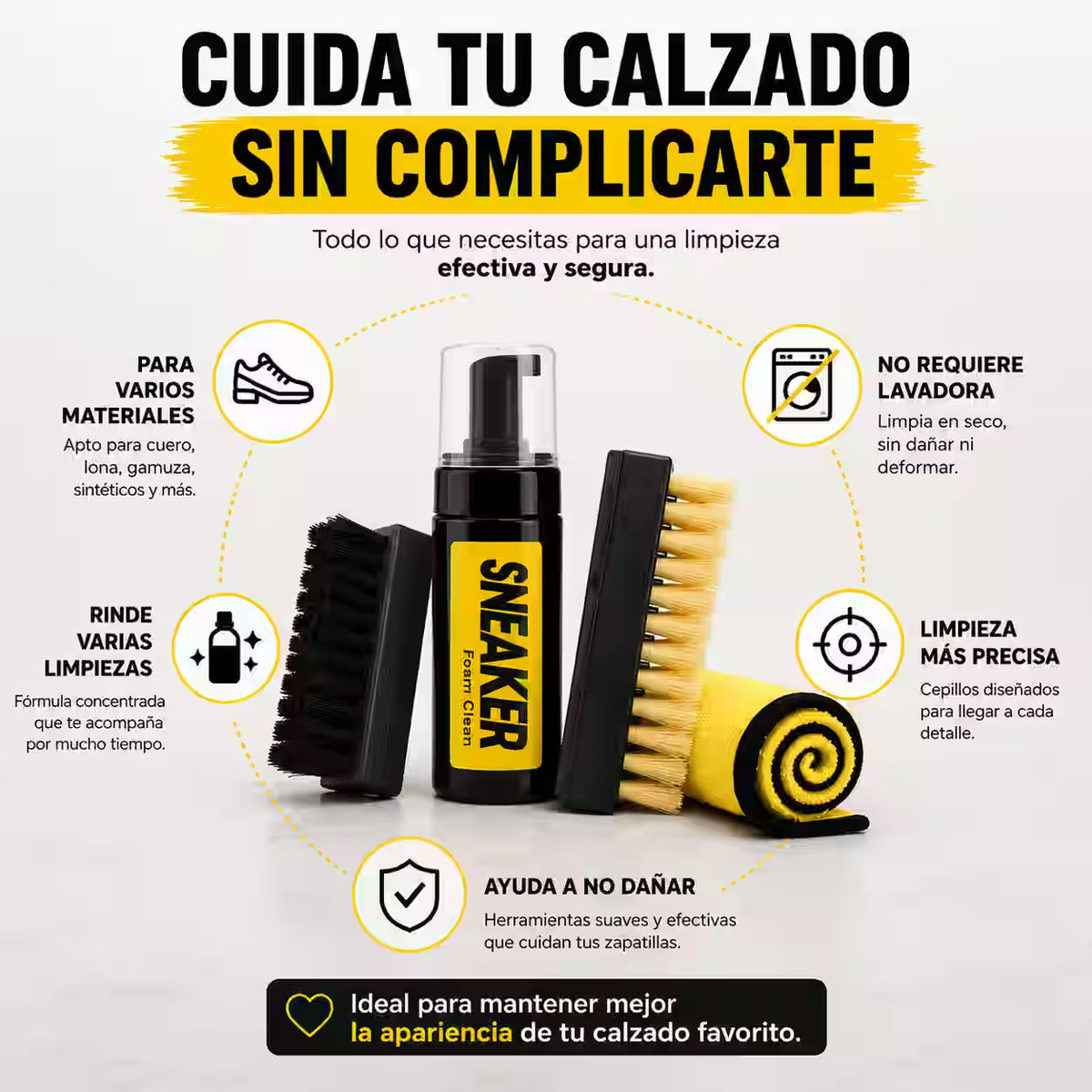 Kit Restaurador de Calzado – Remueve la suciedad acumulada y mejora la apariencia de tu calzado favorito en minutos