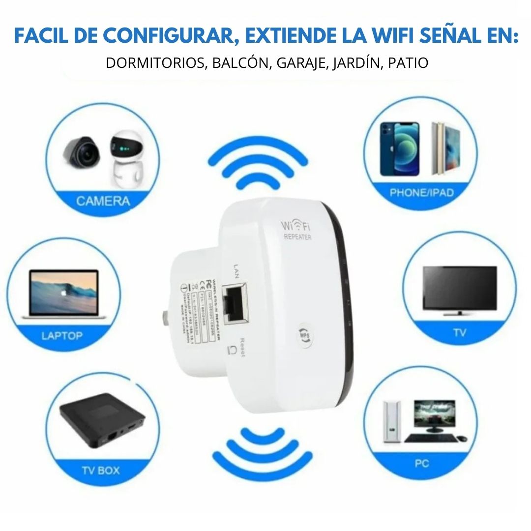 Amplificador WiFi | Elimina Zonas Muertas y Mejora tu Conexión.