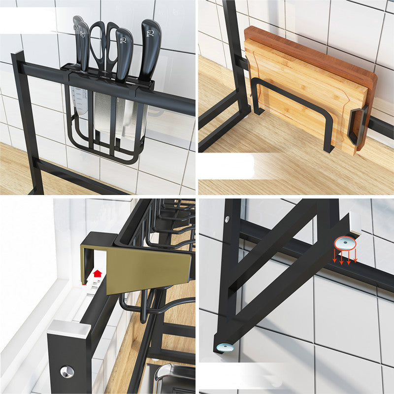 Escurridor organizador para Cocina - Aprovecha el espacio sobre tu lavaplatos para mantener todo limpio, seco y organizado.
