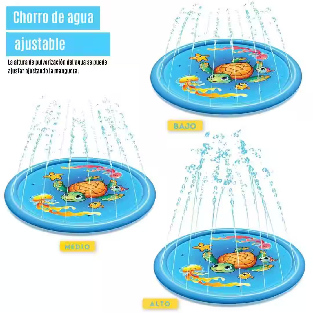 Alfombra de Agua Interactiva - Diversión y frescura para niños y perros todo el verano