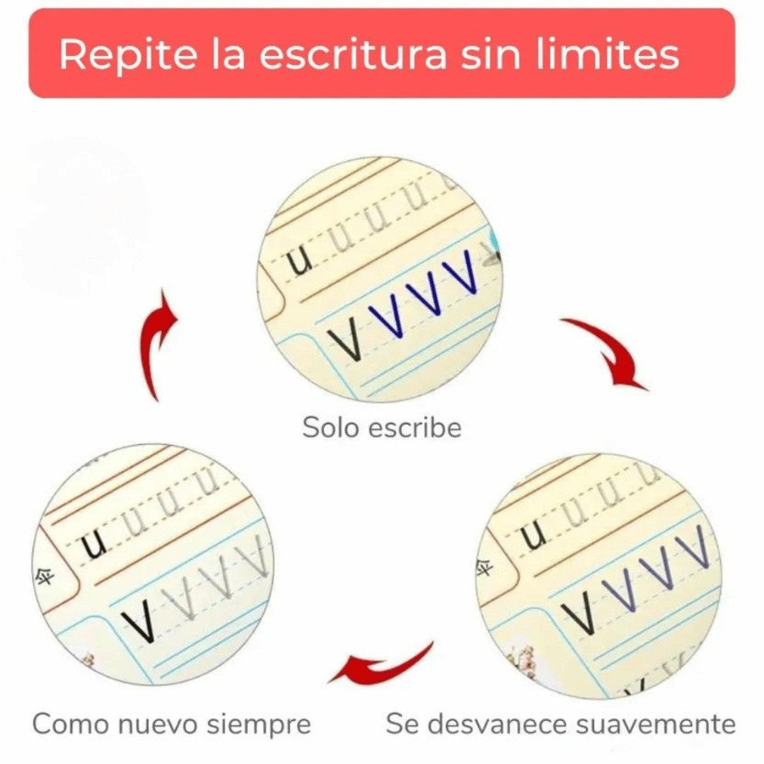 CreaKids™ - 4 Cuaderno Educativo para Niños - Estimula la creatividad y concentración de tu hijo desde el primer día