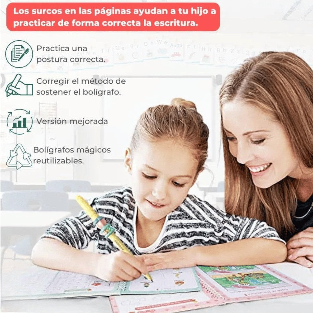 CreaKids™ - 4 Cuaderno Educativo para Niños - Estimula la creatividad y concentración de tu hijo desde el primer día
