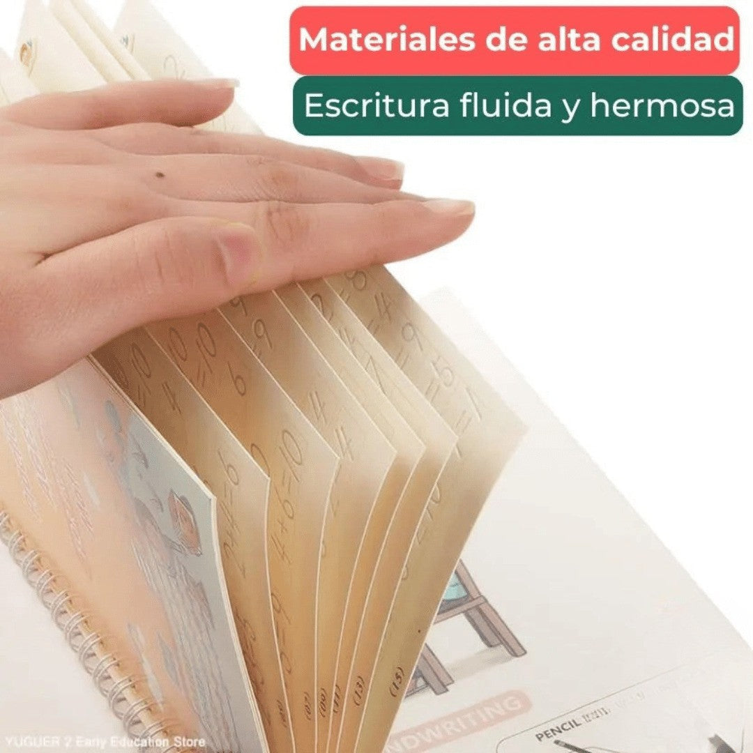 CreaKids™ - 4 Cuaderno Educativo para Niños - Estimula la creatividad y concentración de tu hijo desde el primer día
