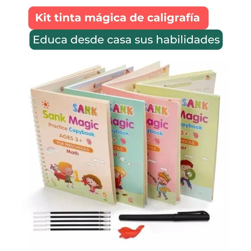 CreaKids™ - 4 Cuaderno Educativo para Niños - Estimula la creatividad y concentración de tu hijo desde el primer día