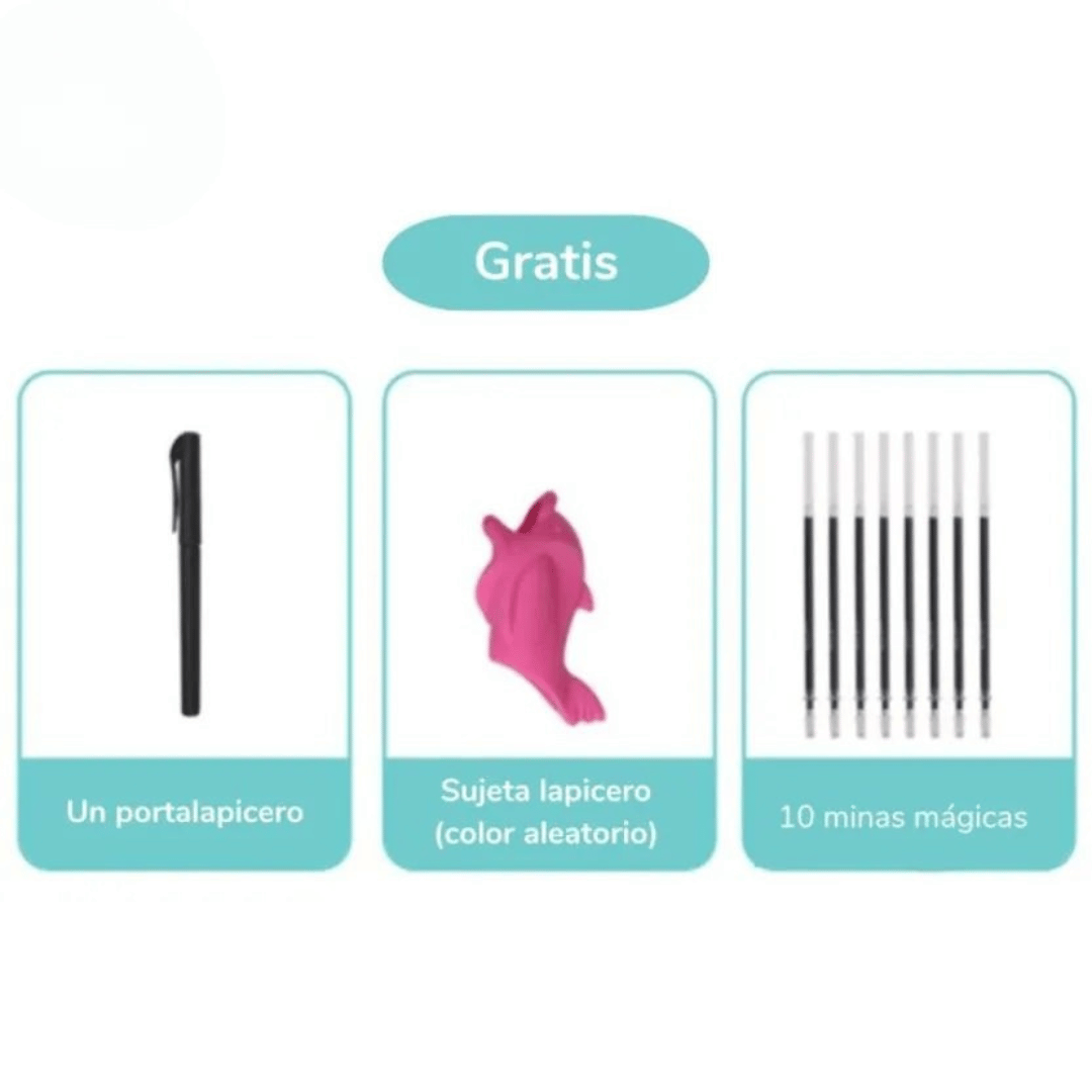 CreaKids™ - 4 Cuaderno Educativo para Niños - Estimula la creatividad y concentración de tu hijo desde el primer día