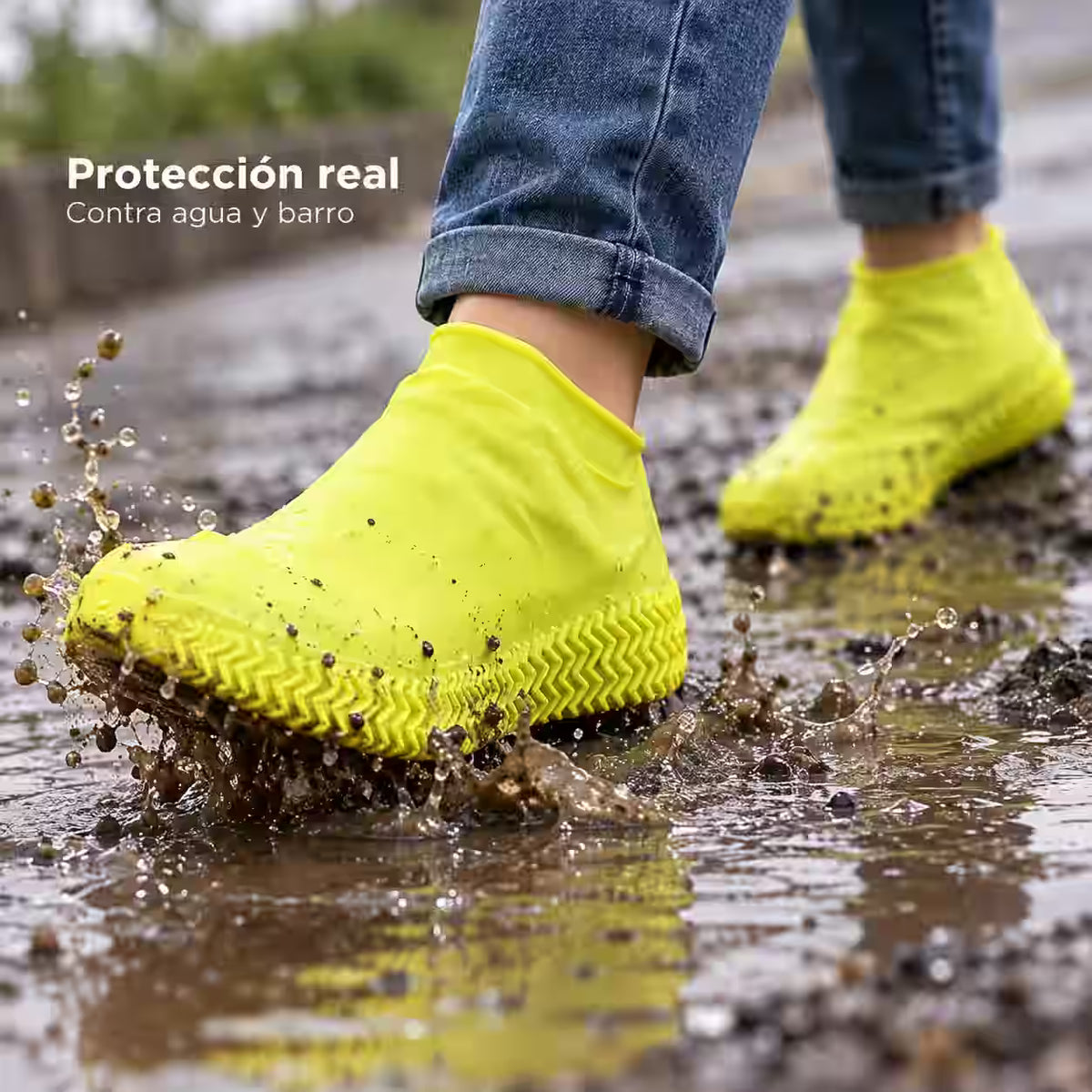 2x1 Cubre Zapatos Impermeables Reutilizables - Protegen del agua, barro y suciedad