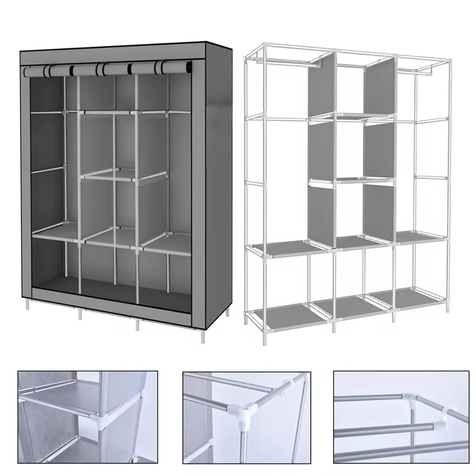 Ropero Armable de Gran Capacidad – Más espacio para guardar y organizar ropa, zapatos y accesorios