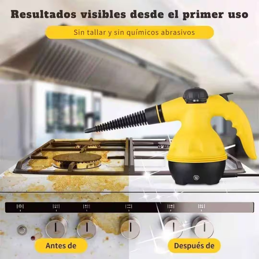 VaporClean Pro™ – Limpiadora a Vapor – Elimina grasa, manchas y suciedad profunda en minutos